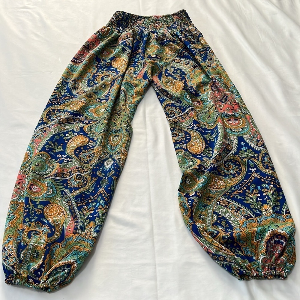 Shein Silky Boho Printed Pants (3 pair) - Picture 7 of 7